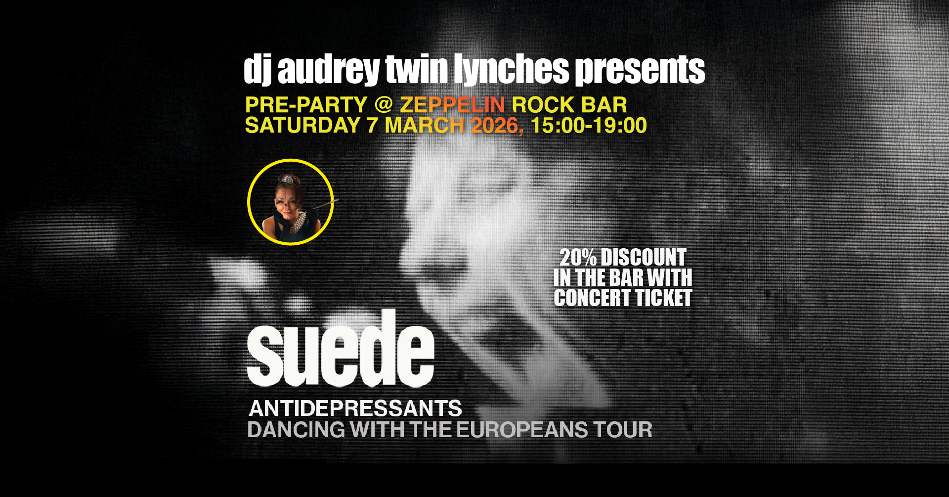 Suede Pre-Party flyer